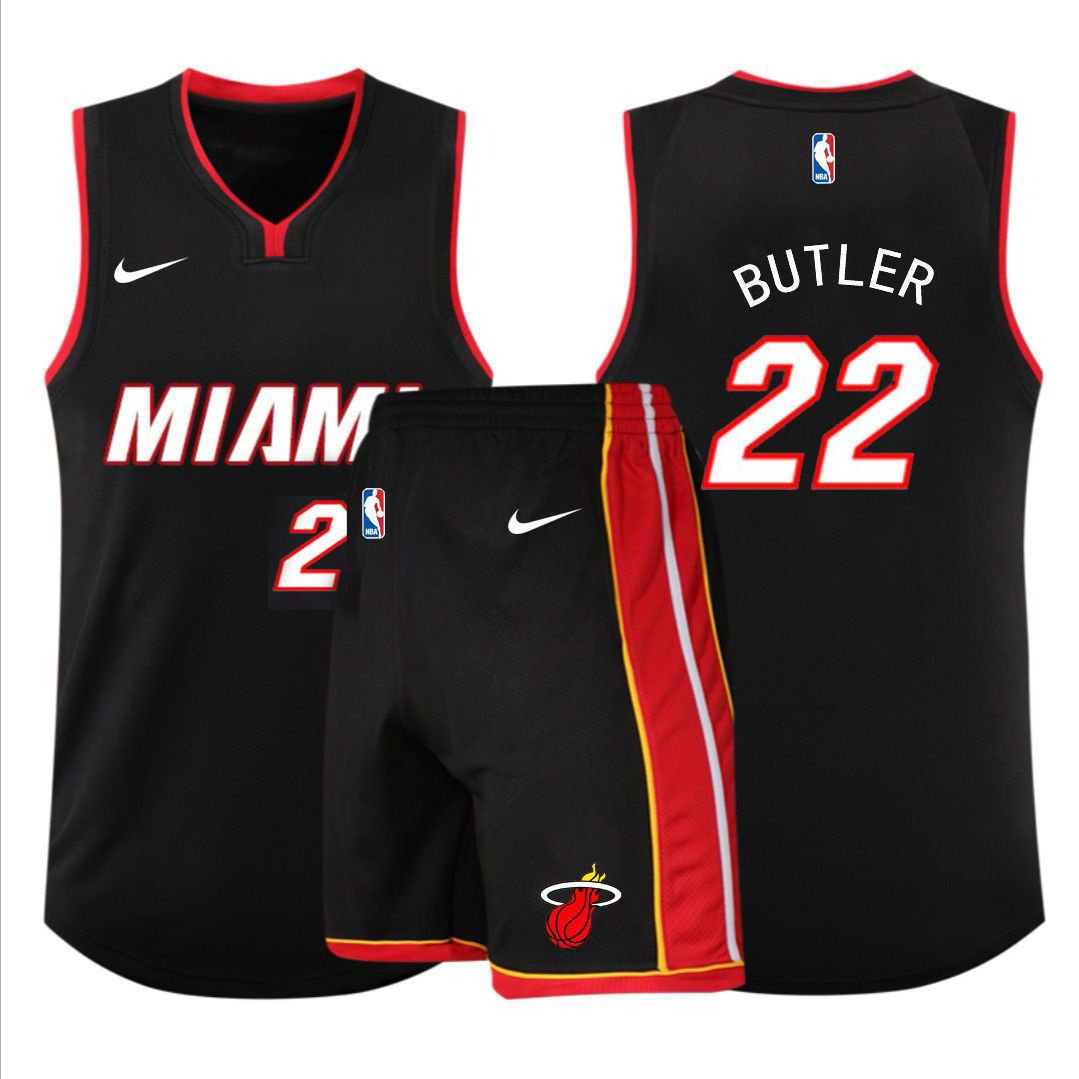 Jimmy Butler Basketball Kits Miami Heat 8th Seed Upset Basketball Wear ...