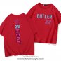 Jimmy Butler Fan Apparel Black Eight Miracle Basketball Tops Miami Heat Basketball Cotton T-Shirt