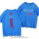 Miami Heat Basketball Fan Apparel Black Eight Miracle Cotton Tops Jimmy Butler Basketball T-shirt