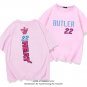 Miami Heat Basketball Fan Apparel Black Eight Miracle Cotton Tops Jimmy Butler Basketball T-shirt