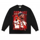Jimmy Butler Long Sleeve T-shirts Miami Heat Streetwear 8th Seed Upset Basketball Cotton Tops