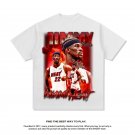 Jimmy Butler T-shirts Miami Heat Short Sleeve Streetwear 8th Seed Upset Basketball Cotton Tops