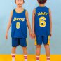 Los Angeles Kits For Boy James Basketball Team Uniform Kid Lakers Clothing LA Basketball Outfit