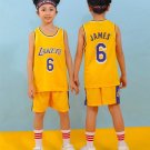 Children Los Angeles Lakers Basketball Clothing Kid James Outfit Basketball Team Uniform