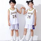 Kobe Bryant Fan Apparel For Kid Basketball Uniform LA Outfit Mamba Lakers Kits Los Angeles Tops
