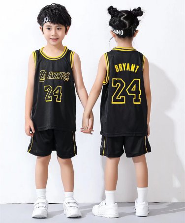 Children Kobe Bryant LA Lakers Basketball Tops Teenage Los Angeles Lakers Away Basketball Uniform