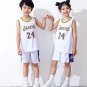Kobe Bryant Kit Child LA Lakers Home Tops Kid Los Angeles Lakers Away Basketball Uniform