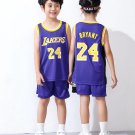Boy Kobe Bryant LA Lakers Fan Apparel Teenage Los Angeles Tops Lakers Away Basketball Uniform
