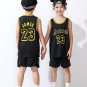Kid James Outfit Basketball Team Fan Apparel Children Los Angeles Lakers Basketball Clothing