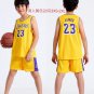 Kid James Outfit Basketball Team Fan Apparel Children Los Angeles Lakers Basketball Clothing