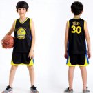 Golden State Warriors Basketball Tops Children Stephen Curry Home Basketball Outfits Kid