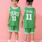 Boston Celts Team Sports Uniform NO. 11  Basketball Kits Kyrie Irving Basketball Tops