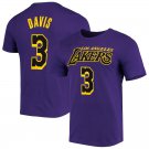 Lakers Basketball Fan Apparel Davis Tops For Adult Los Angeles Basketball T-shirts Team Uniform