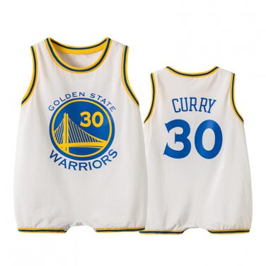 Toddlers Stephen Curry Basketball Rompers Infants Golden State Warriors Onesies Basketball Jumpers