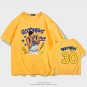Stephen Curry Championship Trophy T-shirt Crew Neck Basketball Night Night Fan Apparel Outdoor Tees