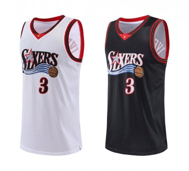 Allen Iverson Fan Apparel 76ers Basketball Outfit PHI Sport Wear Philadelphia Basketball Tops