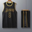 Black Mamba Lakers Kits Los Angeles Lakers Tops Kobe Bryant Basketball Uniform LA Outfit