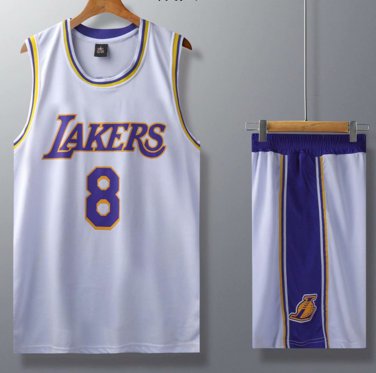 Los Angeles Lakers Tops Black Mamba Lakers Kits Kobe Bryant Basketball Uniform LA Outfit