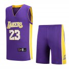 King James Fan Apparel #23 Team Uniform Los Angeles Kits Lakers Tops LA Basketball Outfit