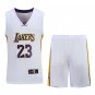 King James Fan Apparel #23 Team Uniform Los Angeles Lakers Kits Tops LA Basketball Outfit