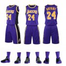 Kobe Bryant Basketball Fan Apparel Los Angeles Lakers Tops Black Mamba Lakers Kits LA Outfit