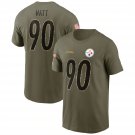 90 Trent Jordan Watt Football Fan T-shirt Sport Apparel Pittsburgh Steelers American Football Tops