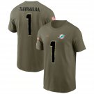 1 Tagoviaioa Football Fan T-shirt Sport Apparel Miami Dolphins American Football Team Tops