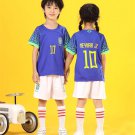 2023 Neymar JR National Team Soccer Fan Apparel For Kid T-shirt Child Brazil Football  Kits Uniform
