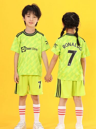 Cristiano Ronaldo Man Utd MUFC Soccer Fan Apparel Kid T-shirt Manchester United F.C. Football Kits