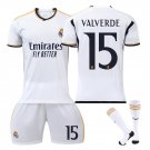 15 Valverde Soccer Fan Apparel Adult Sport T-shirt Real Madrid CF Football Kits