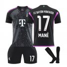 23-24 No 17 Mane Soccer Jersey For Kid FC Bayern Munich Football Kit Sport Uniforms