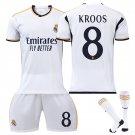 8 Kroos Soccer Fan Apparel For Kid Sport T-shirt Child Real Madrid CF Football Kits