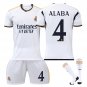No 4 Alaba Soccer Fan Apparel For Kid Child Real Madrid CF Football Kits Sport T-shirt