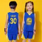Youth Golden State Warriors Tops Basketball Fan Apparel Child Stephen Curry Away Kit Outfits
