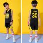 Youth Golden State Warriors Basketball Fan Apparel Child Kit Stephen Curry Basketball Outfits Kid