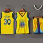 Teen Stephen Curry City Edition Fan Apparel Basketball Tops Golden State Kits Warriors Outfits