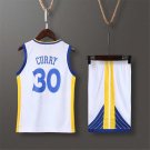 Teen Stephen Curry Fan Apparel Kid Basketball Tops Child Golden State Kits Warriors Outfits