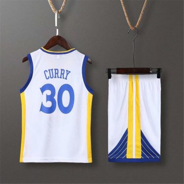 Teen Stephen Curry Fan Apparel Kid Basketball Tops Child Golden State Kits Warriors Outfits