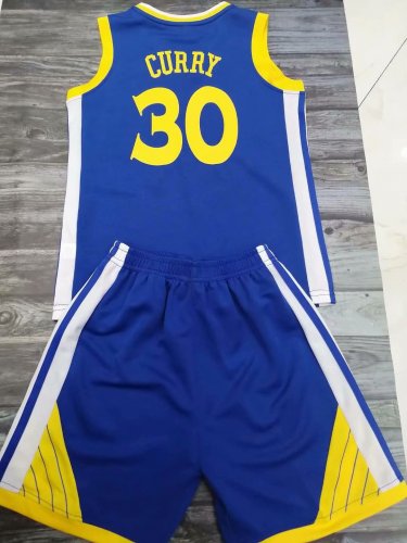 Kid Stephen Curry Fan Apparel Teen Basketball Tops Child Golden State Kits Warriors Outfits