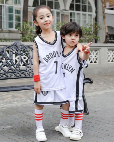 Kid Kevin Durant Basketball Fan Apparel Brooklyn Nets Sport Tops Basketball Kit