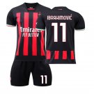 Child No 11 Zlatan Ibrahimović Soccer Fan Apparel For Kid A.C. Milan Football Kits Sport T-shirt