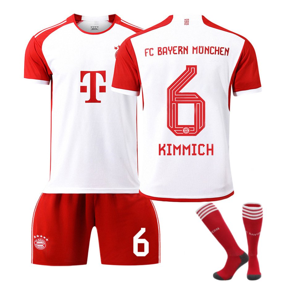 2324 FC Bayern Munich Soccer Fan Apparel No 6 Kimmich Football Kit