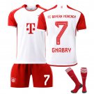 Adult No 7 Serge Gnabry Football Kit For Man 23-24 FC Bayern Munich Soccer Fan Apparel