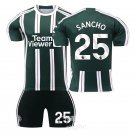 Jadon Sancho Soccer Fan Apparel Kid 23-24 Man Utd Manchester United Football Kits MUFC T-shirt