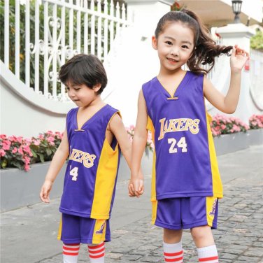 Kobe Bryant LA Lakers Fan Apparel Teenage Los Angeles Kits Tops Lakers Basketball Uniform