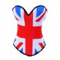 European UK Flag Corset Plus Size 2XL Gorset Vintage Korset Woman Punk Gothic Shapewear