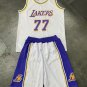 Kid Luka Doncic Basketball Kits Child Los Angeles 77 Tops Lakers Fan Apparel LA Outfit
