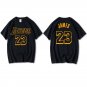 James Basketball T-shirts For Woman Los Angeles Fan Apparel Tops Lakers Kits LA Outfit