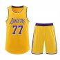 Kid Los Angeles 77 Tops Children Luka Doncic Basketball Kits Lakers Fan Apparel LA Outfit