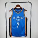 Chet Holmgren Away Basketball Kits Sport Tops Oklahoma City Thunder Fan Apparel